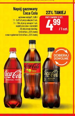 Napój gazowany Coca-Cola Original Taste promocja w POLOmarket