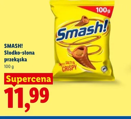 Słodko-słona przekąska Smash! promocja w Lidl