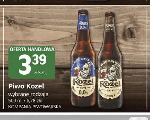 Piwo Kozel Černý promocja w Marketvita