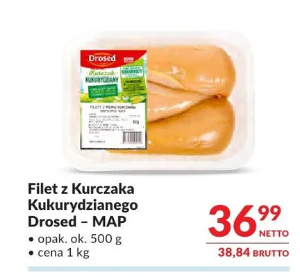 Filet z kurczaka kukurydzianego Drosed promocja w Makro