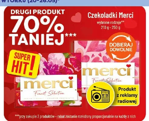 Czekoladki Merci 210-250g promocja w POLOmarket