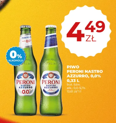 Piwo Peroni Nastro Azzurro promocja w Duży Ben