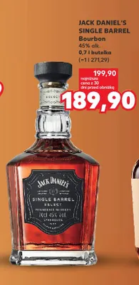 Bourbon Jack Daniel's Single Barrel promocja w Kaufland