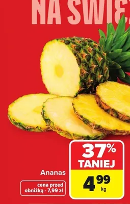Ananas promocja w Carrefour