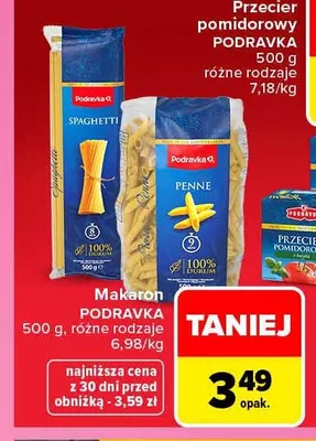 Makaron Podravka promocja w Carrefour
