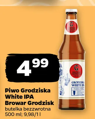 Piwo Grodziska White IPA Browar Grodzisk promocja w Netto