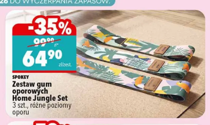 Zestaw gum oporowych Home Jungle Set 3 szt. Spokey promocja w Biedronka