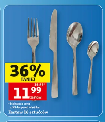 Zestaw 16 sztućców promocja w Auchan