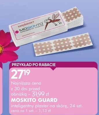 Moskito guard inteligentny plaster na skórę promocja w Super-Pharm