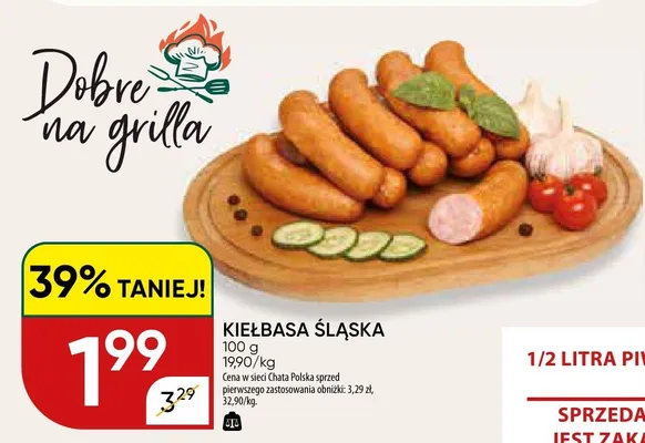 Kiełbasa śląska promocja w Chata Polska
