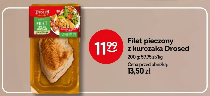 Filet pieczony z kurczaka Drosed promocja w Żabka