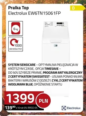 Pralka Top Electrolux EW6TN15061FP promocja w kakto.pl