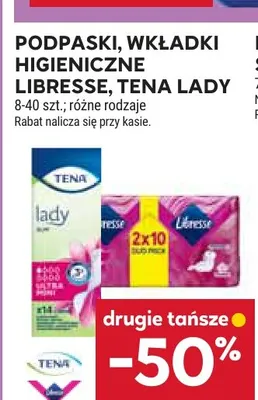 Wkładki higieniczne Tena Lady promocja w Stokrotka