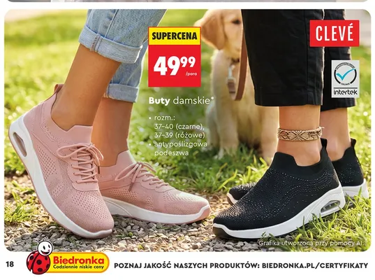 Buty damskie Clevé promocja w Biedronka