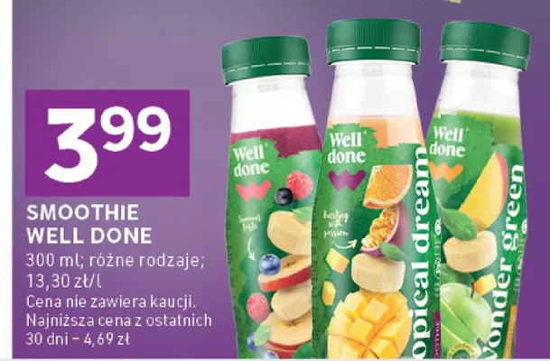 Smoothie well done promocja w Stokrotka