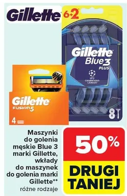 Wkłady do maszynki do golenia męskie promocja w Carrefour Market