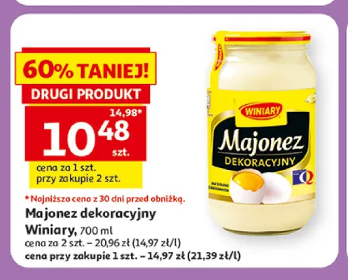Majonez dekoracyjny Winiary promocja w Auchan