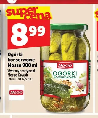 Ogórki konserwowe Mosso promocja w TOPAZ