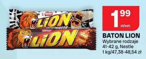 Baton Lion Nestle wybrane rodzaje promocja w Chorten