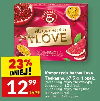 Kompozycja herbat Love Teekanne promocja w Twój Market