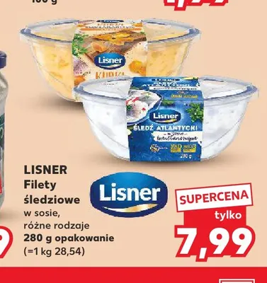 Filety śledziowe w sosie Lisner promocja w Kaufland