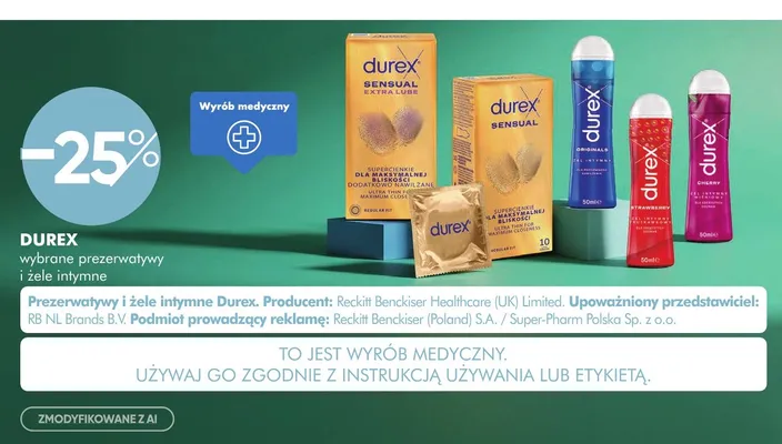 Żel intymny Durex Cherry promocja w Super-Pharm