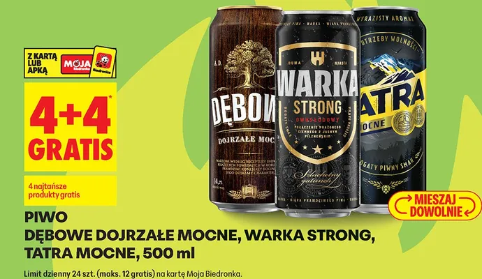 Piwo mocne promocja w Biedronka