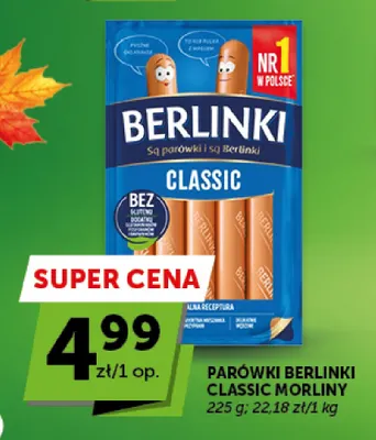 Parówki Berlinki Classic Morliny promocja w ABC