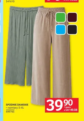 Spodnie damskie promocja w Selgros