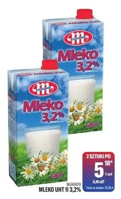 Mleko UHT Mlekovita 3,2% promocja w Tomi Markt