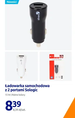 Ładowarka samochodowa z 2 portami promocja w Action