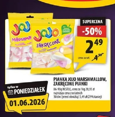 Pianka Jojo Marshmallow promocja w Arhelan