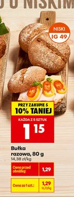 Bułka razowa promocja w Biedronka