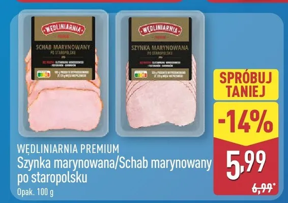 Szynka marynowana po staropolsku promocja w Aldi