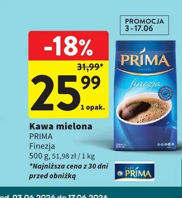 Kawa mielona Prima Finezja promocja w Intermarche