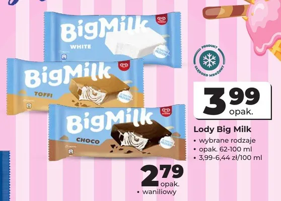 Lody Big Milk Choco promocja w Odido