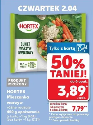 Mieszanka warzyw różne rodzaje promocja w Kaufland