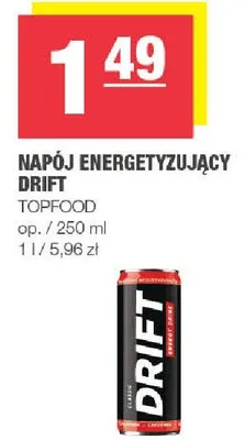 Napój energetyzujący Drift promocja w SPAR