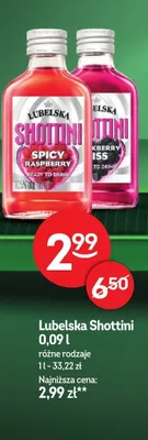 Drink Lubelska Shottini Blackberry Kiss promocja w Żabka