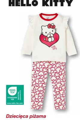 Hello Kitty dziecięca piżama promocja w KiK