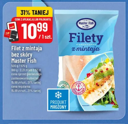 Filet z mintaja bez skóry Master Fish promocja w POLOmarket