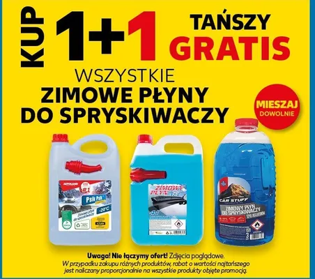 Wszystkie zimowe płyny do spryskiwaczy 1+1 GRATIS promocja w Kaufland