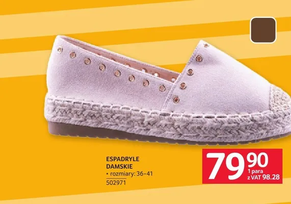 Espadryle damskie promocja w Selgros