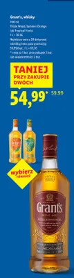 Whisky Grant's Triple West, Summer Orange lub Tropical Fiesta promocja w Lidl