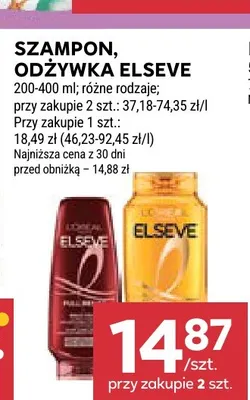 Szampon Elseve promocja w Stokrotka