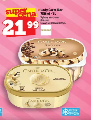 Lody Carte D'Or Velvety Vanilla promocja w TOPAZ