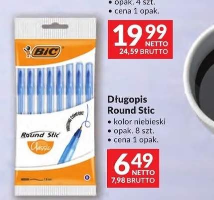 Długopis BIC Round Stic promocja w Makro