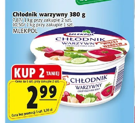 Chłodnik warzywny Mlekpol promocja w Prim Market