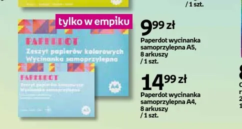 Paperdot wycinanka samoprzylepna A4 promocja w Empik