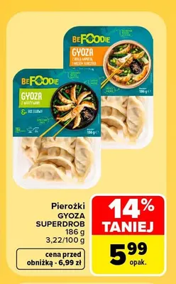 Pierożki Gyoza z warzywami SuperDrob promocja w Carrefour